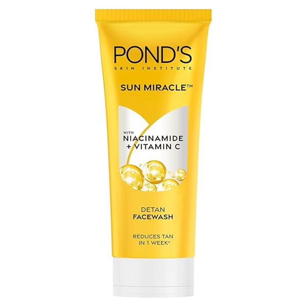 Image of Pond's Detan Face Wash Vitamin C Niacinamide 100gm