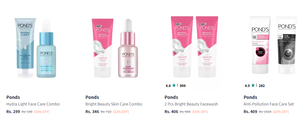 Image of Ponds Beauty Product Starting At @₹299