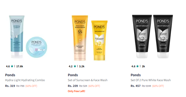 Image of Ponds Beauty Product Starting Price @₹209