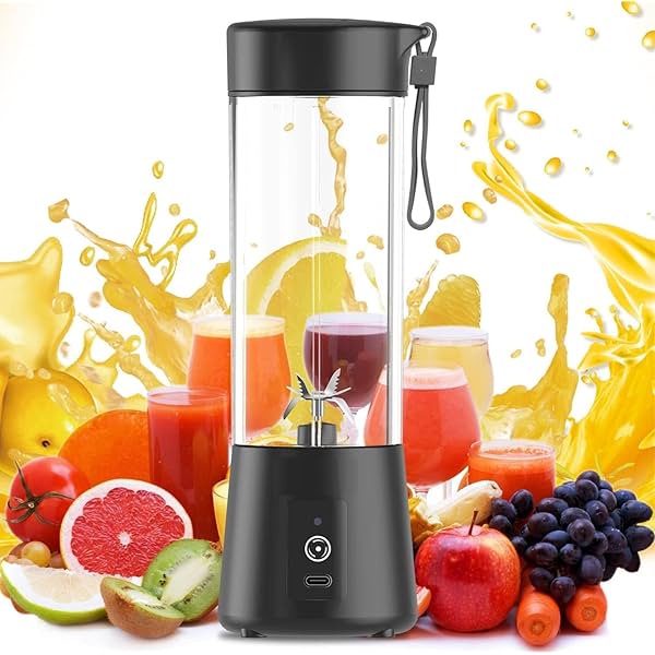 Image of Portable 6-Blade Juicer Blender with built-in Jar, Juicer Mixer Bottle,Fruit Juicer Machine