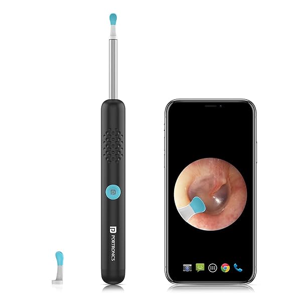 Image of Portronics Cleansify Ear Endoscope Otoscope/Wax Cleaner with 1080p FHD Camera