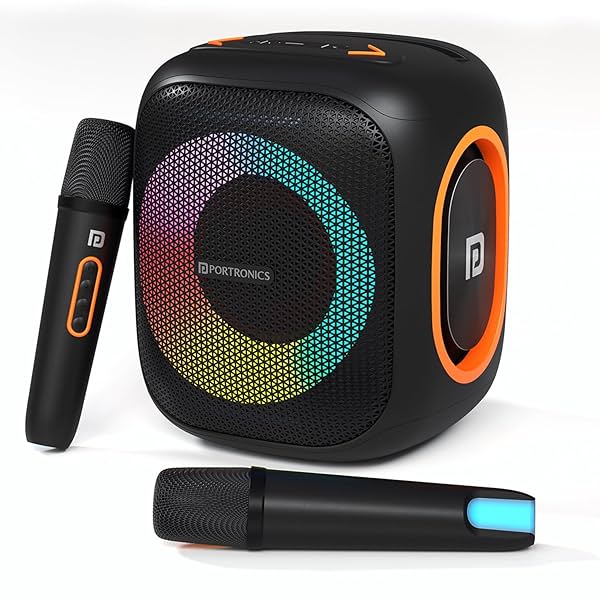 Image of Portronics Dash 10 50W Bluetooth Party Speaker with Karaoke Mic