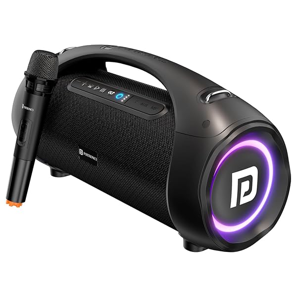 Image of Portronics Dash 12 60W Wireless Bluetooth Party Speaker with Wireless Karaoke Mic