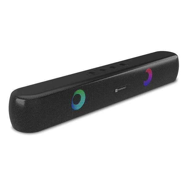 Image of Portronics Decibel 21 10W Wireless Bluetooth Soundbar with LED Lights, TWS Function