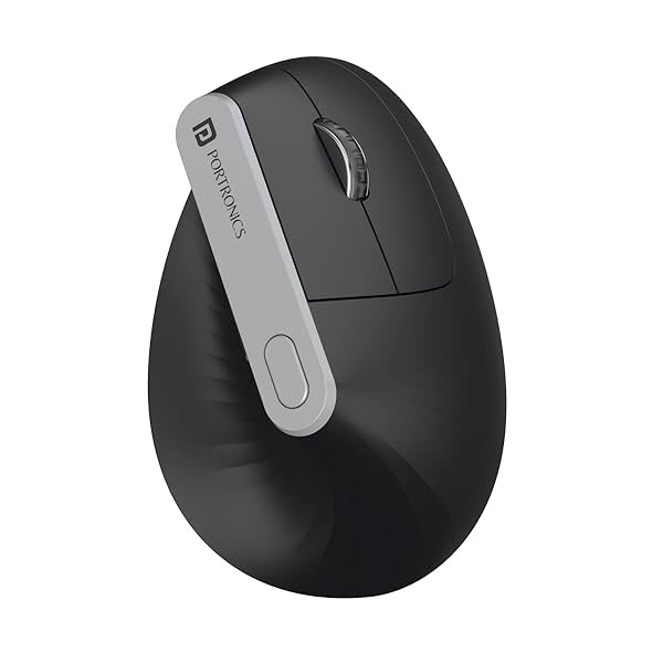 Image of Portronics Toad Ergo Vertical Advanced Wireless Ergonomic Mouse 2.4Ghz, 6D Button, Wrist Support,