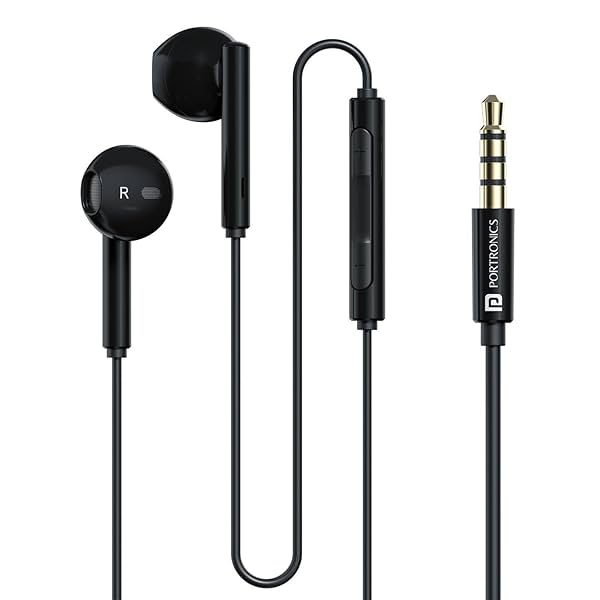 Image of Portronics Wired Earphones 