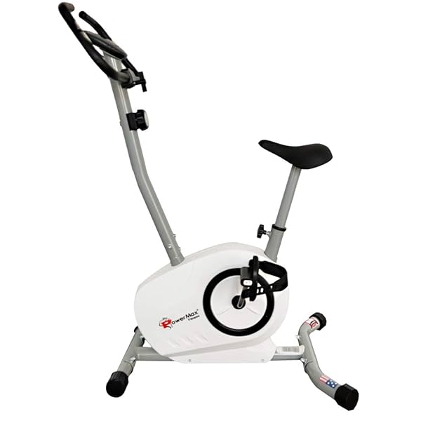 Image of PowerMax Fitness BU-515-AL502 Steel Magnetic Exercise Upright Bike