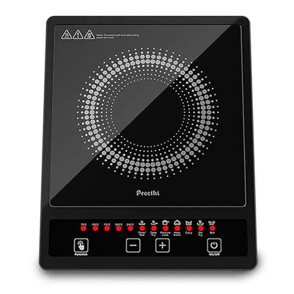 Image of Preethi Indicook IC123 Induction Cooktop, 1600-Watt Electric Stove