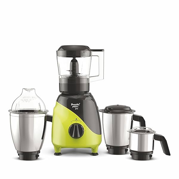 Image of Preethi Peppy Pro Mixer Grinder for Kitchen| 750 Watts Mixie,4 Jars| 5 Yr Motor Warranty