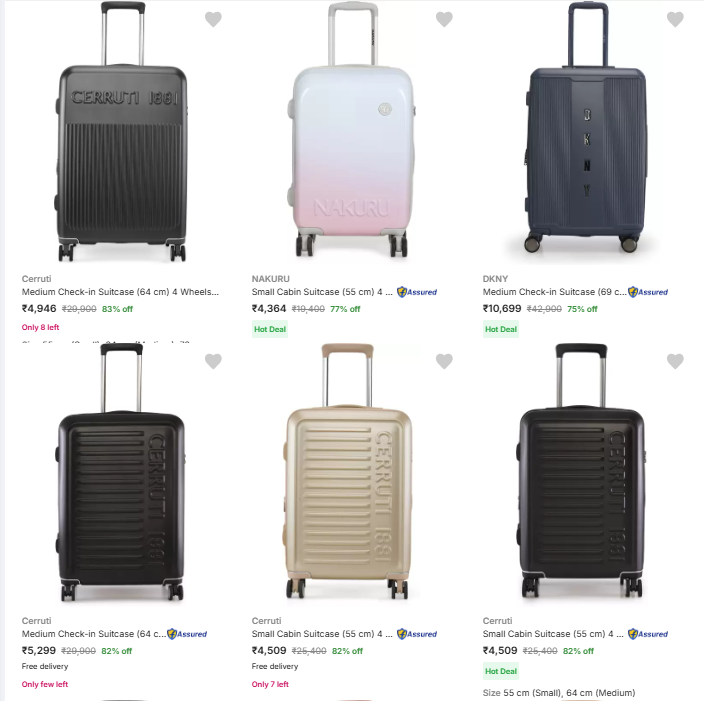 Image of Premium Suitcases @ Up to 83% Discount