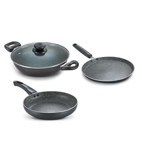 Image of Prestige Omega Deluxe Granite Alpha Aluminium Non-Stick Build Your Kitchen Set