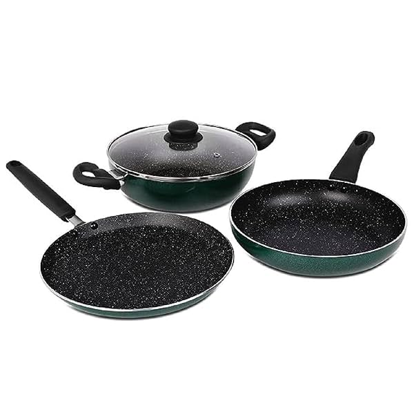 Image of Prestige Omega Deluxe Non-Stick Cookware 3 Pc Set