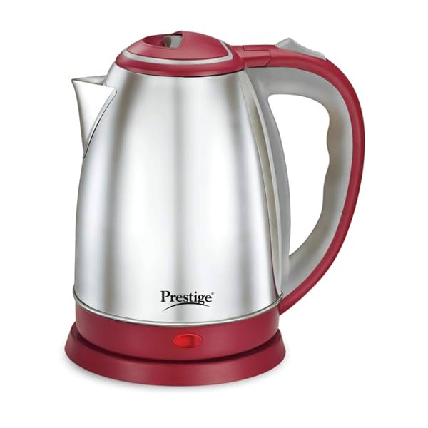 Image of Prestige Stainless Steel 1.5 Litre Kettle 1500-Watts, Red