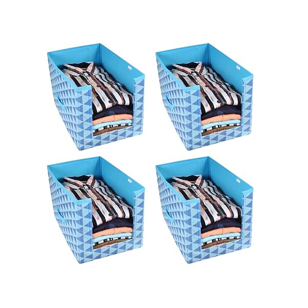 Image of PrettyKrafts 4 Pcs Non Woven Large Capacity Shirt Stacker