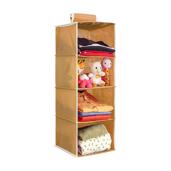 Image of PrettyKrafts 4-shelf wardrobe organiser