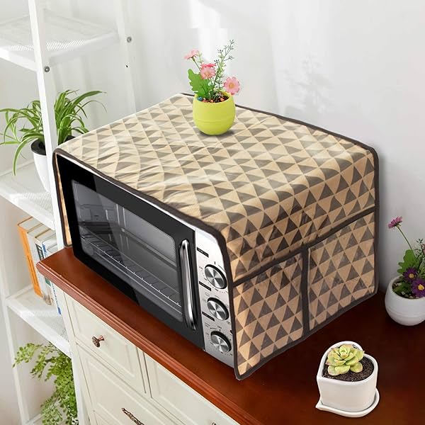 Image of PrettyKrafts Microwave Oven Top Dustproof Cover 