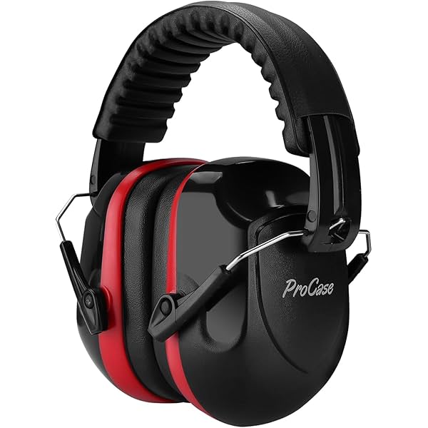 Image of ProCase Noise Reduction Safety Ear Muffs, NRR 28dB Noise Sound Protection Headphones