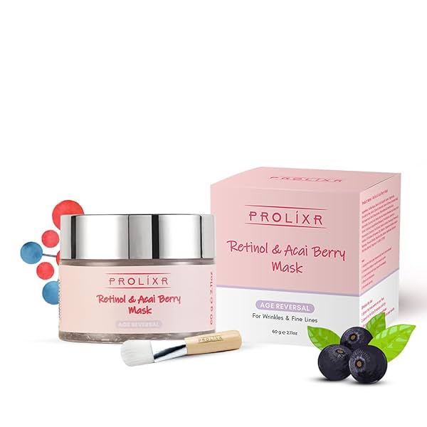 Image of Prolixr Retinol & Acai Berry Face Mask 60g
