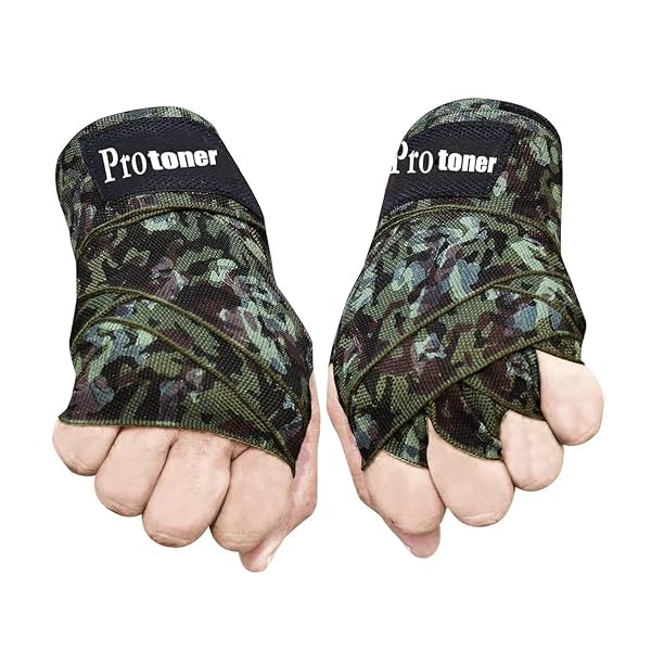 Image of Protoner Camo Cotton Boxing Hand Wraps 3M