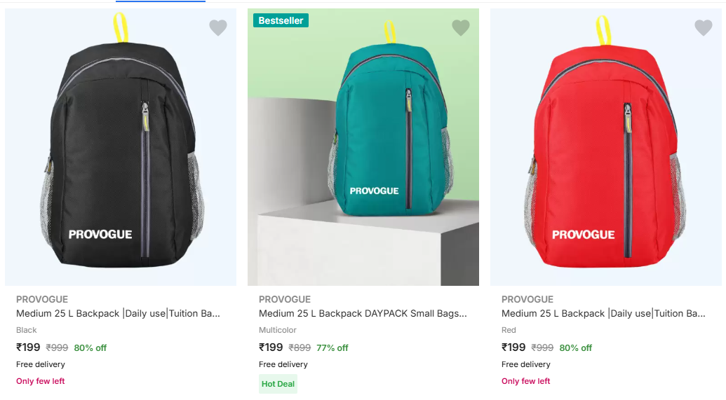 Image of Provogue Backpacks starting at ₹199