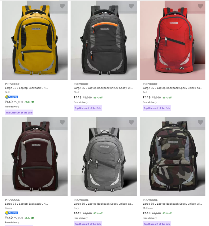 Image of Provogue Laptop Bags @ Flat 85% Discount