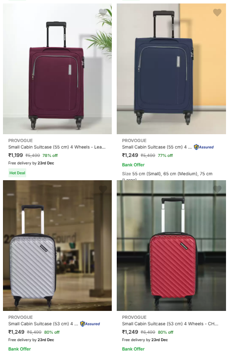 Image of Provogue Luggage up to 80% Discount