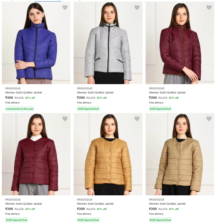 Image of Provogue Women's Jackets @ Starring ₹399