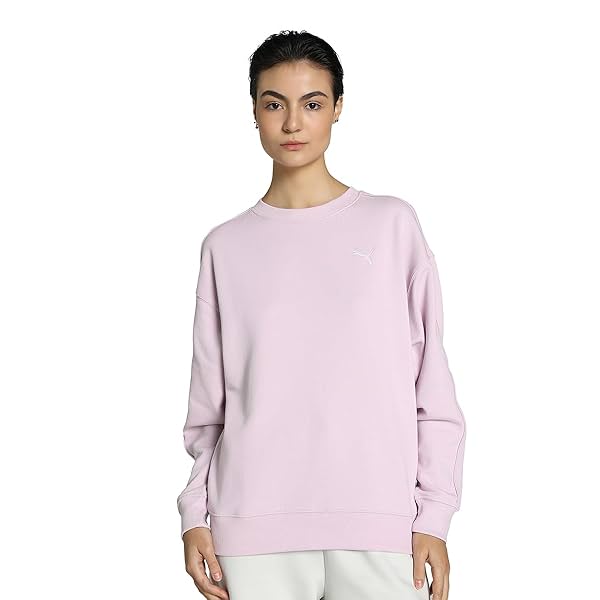 Image of Puma Cotton Women Crew Neck Sweatshirt