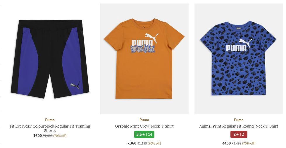 Image of Puma Kid's Fashion Minimum 70% Discount 