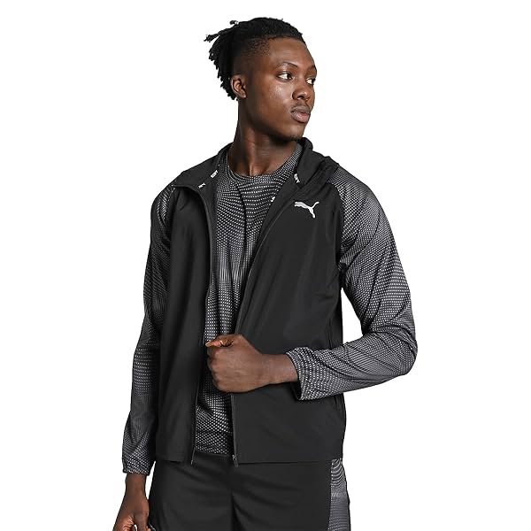 Image of Puma Men Polyester Standard Length Jacket