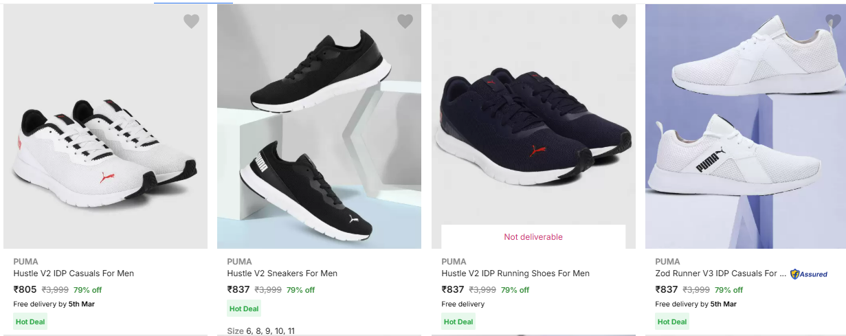 Image of Puma Men's Shoes starting @ ₹805