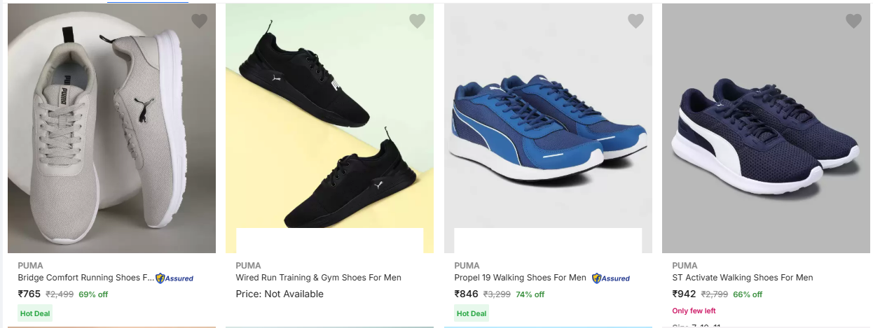 Image of Puma Men's Sports Shoes Starting at ₹765