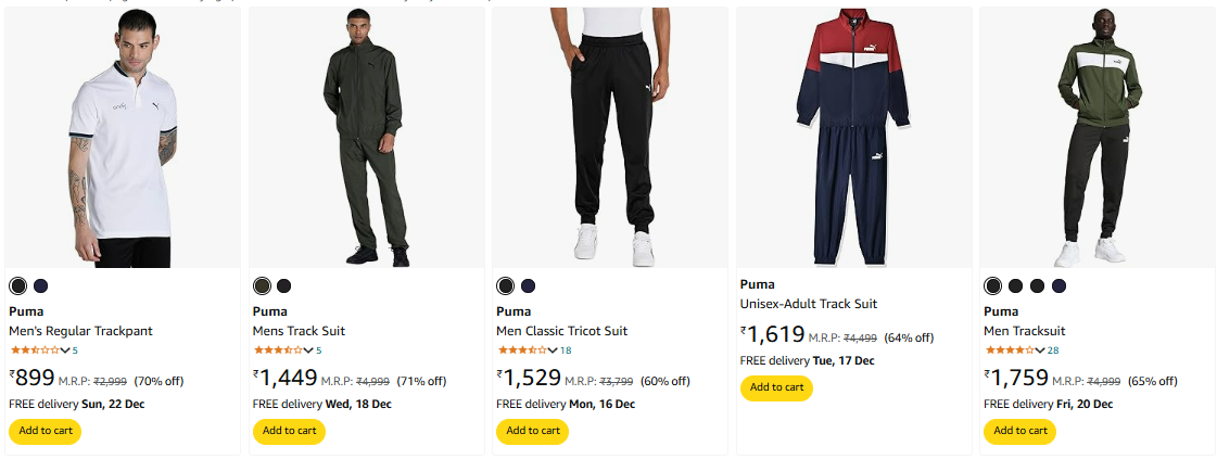 Image of Puma Men's Track Suit up to 71% Discount