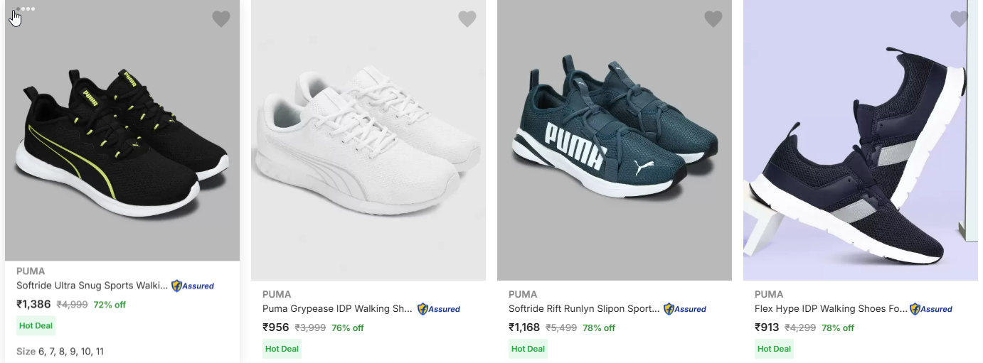 Image of Puma Men's walking sports shoes minimum 70% Discount