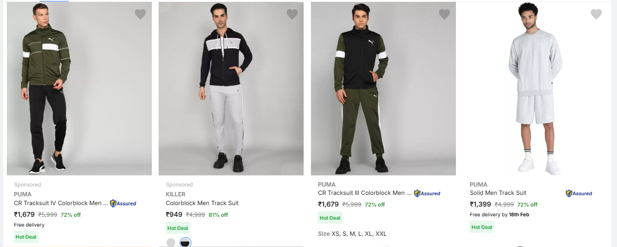 Image of Puma Tracksuits up to 81 % Discount 