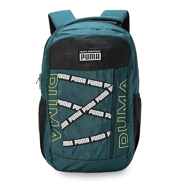 Image of Puma Unisex-Adult TapeColorblock Backpack, Varsity Green (9103505)