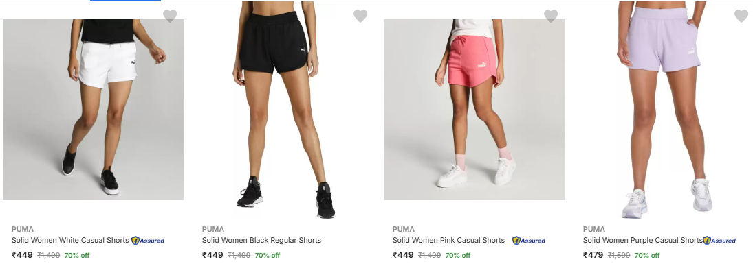 Image of Puma Women's Casual shorts Starting at ₹419