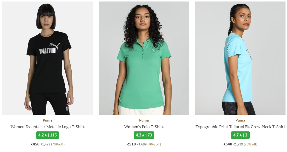 Image of Puma Women's Fashion Minimum 70% Discount 