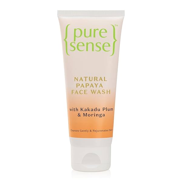 Image of PureSense Natural Papaya Face Wash with Kakadu Plum & Moringa for Gentle Cleansing & Rejuvenates Skin