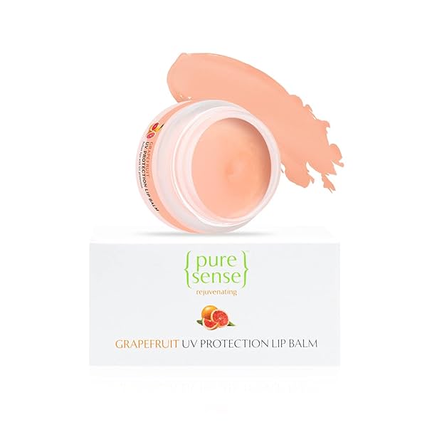 Image of PureSense Vitamin-C Rich Grapefruit UV Protection Lip Balm for Dry Damaged