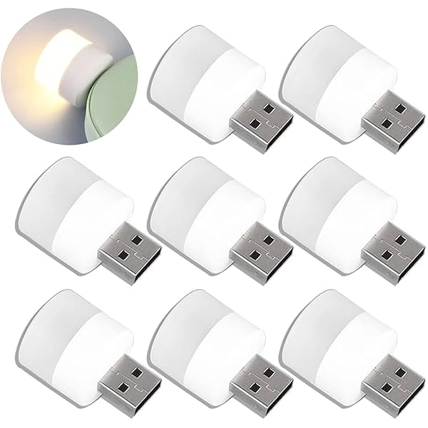 Image of QOCXRRIN M-845 Mini USB LED Night Light (8 pcs)