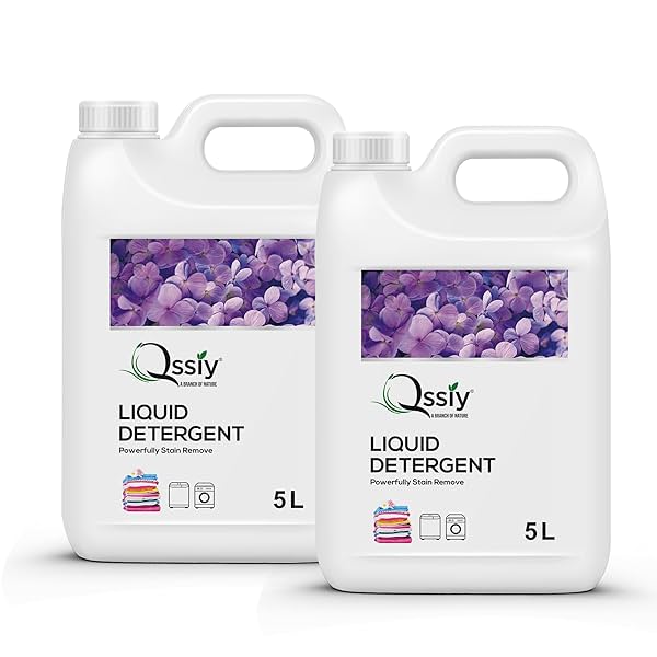 Image of Qssiy 10 Liter Liquid Detergent Suitable For Top Load & Front Load Washing Machine (Lavender)