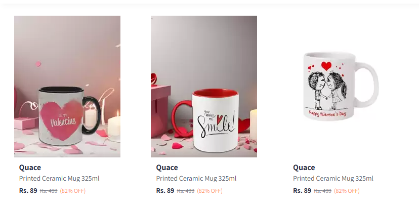 Image of Quace Ceremic Coffee Mug Starting at just ₹89