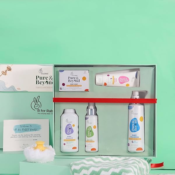 Image of R for Rabbit Pure & Beyond Gift Box 2 (Shampoo, Coconut Oil, Cream, Soap, Powder)