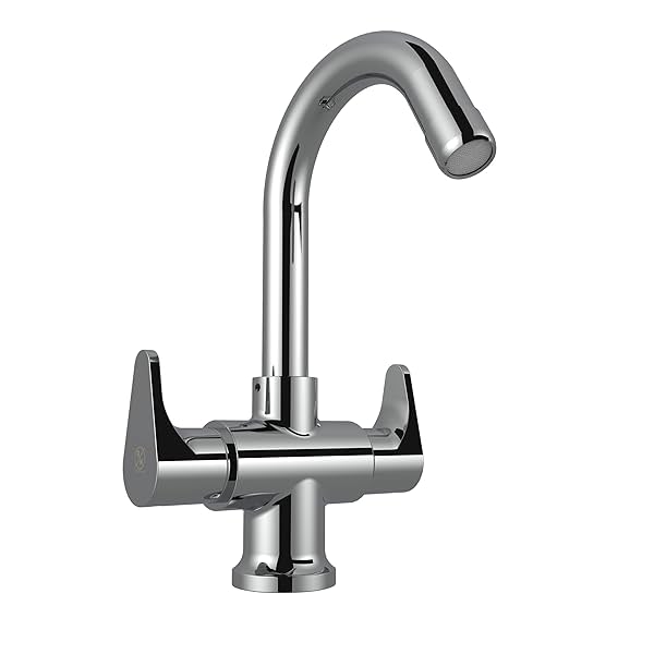 Image of RN Ellen Center Hole Basin Mixer Handle Controlled Brass Faucets