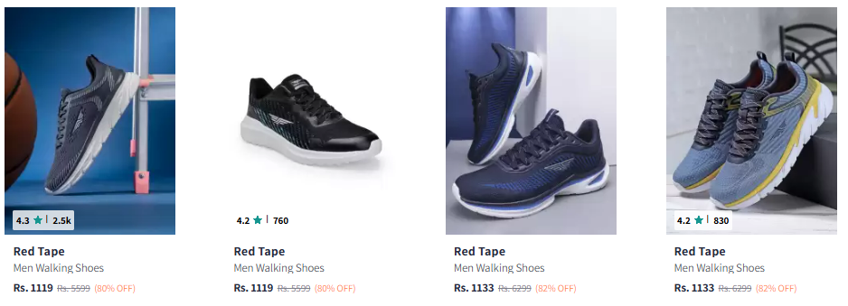 Image of Red Tape Men's Sports Shoes Starting at ₹1119 + Save Extra 15% with Coupon 