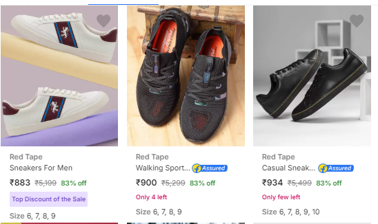 Image of Red Tape Shoes For Men Starting From ₹883