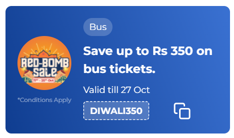 Image of Redbus Coupon: Save Extra ₹300 on Bus Tickets