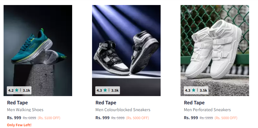 Image of Redtape Men's Shoes starting ₹999