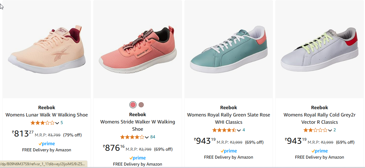 Image of Reebok, Adidas & Puma Shoes Start at ₹813